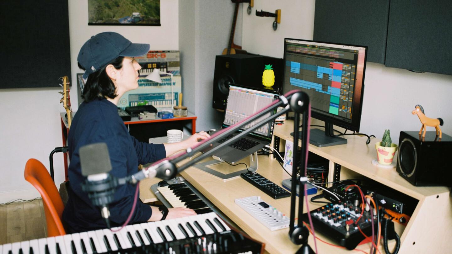 Musician in the studio