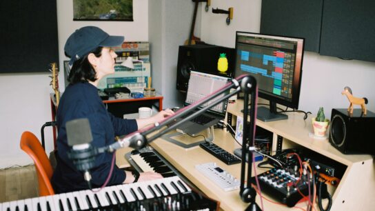 Musician in the studio